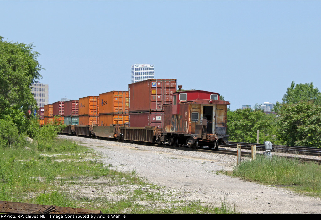 The caboose - comin' at ya!